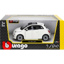 Burago 1/24 Ölçek Fiat 500 (2007) Model Araba