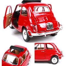 Burago 1/24 Ölçek Fiat 500L 1968 Model Klasik Araba