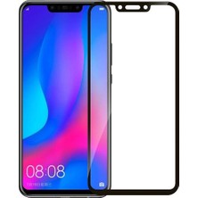 Ehr. Huawei Mate 20 Lite 5D Full Nano Ekran Koruyucu Cam Siyah + Şeffaf Silikon Kılıf