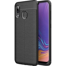 Microcase Samsung Galaxy A20 Leather Tpu Silikon Kılıf