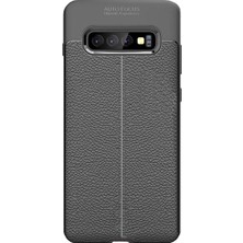 Microcase Samsung Galaxy S10 Plus Leather Tpu Silikon Kılıf