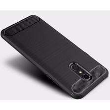 Microcase LG Q7 Prime - LG Q7 Bts Edition Brushed Carbon Fiber Silikon Kılıf