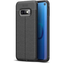 Microcase Samsung Galaxy S10E Leather Tpu Silikon Kılıf