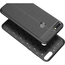 Microcase Huawei Y7 2018 Leather Tpu Silikon Kılıf