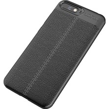 Microcase Huawei Y6 2018 Leather Tpu Silikon Kılıf