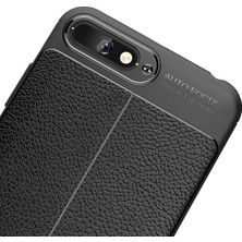 Microcase Huawei Y6 2018 Leather Tpu Silikon Kılıf