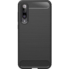 Microcase Xiaomi Mi 9 Brushed Carbon Fiber Silikon Kılıf