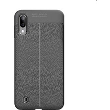 Microcase Samsung Galaxy M10 Leather Tpu Silikon Kılıf