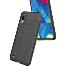 Microcase Samsung Galaxy M10 Leather Tpu Silikon Kılıf