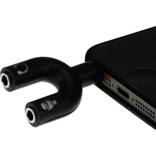 Microcase Cep Telefonu Tablet Notebook Için 3.5 mm Çift Çıkış Kulaklık ve Mikrofon Adaptörü - Model : AL2311