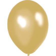 Atom Balon Atom 12 İnç Metalik Gold Altın Balon - 100 Adet