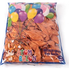 Atom Balon Atom 12 İnç Metalik Gold Altın Balon - 100 Adet