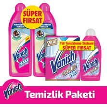 Vanish Kosla Tül Toz 450 gr + Vanish Kosla Tül Parlatıcı 450 ml + Vanish Halı Şampuanı Makine 2'li