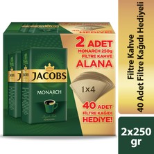 Jacobs Filtre Kahve 250 gr X 2 + 40 Adet Filtre Kağıdı Hediyeli