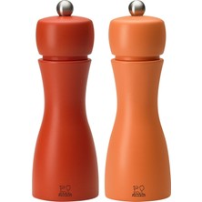 Peugeot Tahiti Tuz Ve Karabiber Değirmen Seti 15 Cm Turuncu