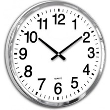 Bahat Tedarik Klasik Büyük Boy Metal Duvar Saati 60 cm