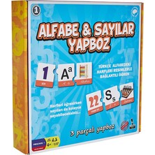 Mr Toy Alfabe ve Sayılar Yapboz 3 Parça