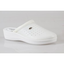 Gezer Kadın Ortapedik(4 Nokta) Beyaz Sabo Hastane-İş Terlik