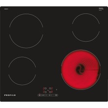 Profilo Or06Et01 Siyah Cam Seramik Gömme Ankastre Ocak