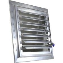 Ai̇Rbender Plastik Menfez Banyo Wc Havalandırma Gri̇ Renk Panjur 34X44