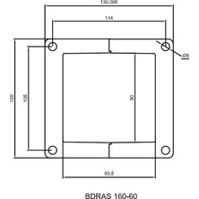 Bahçıvan BDRAS 160-60 2250 D/D 220/230 volt Monofaze Aluminyum Gövdeli Salyangoz Fan Öne Eğimli