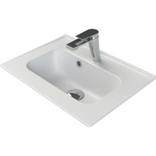 Turkuaz Seramik Blue Etajerli Lavabo 50 x 36,5 cm