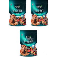 Reflex Yarı Yumuşak Bone Mix Köpek Ödülü 3 x 150 gr + Köpek Dışkı Poşeti