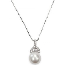 Lilarote İnci Pırlanta Kolye