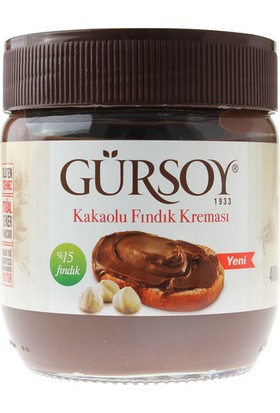 Gürsoy Kakaolu Fındık Kreması %15 fındık 400 gr