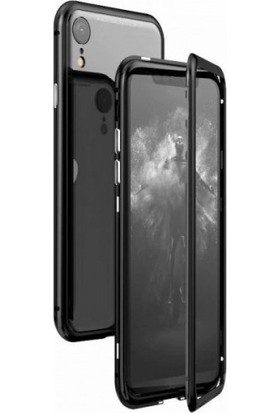 Ehr. Apple iPhone 7 Kılıf Metalink Ultra Lüx Mıknatıslı 360 Kılıf - Siyah