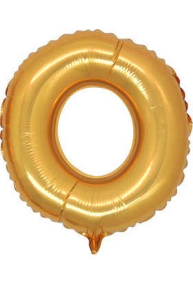 Parti Denizim O Harfi 100 cm 40INC Folyo Balon Altın Parti Denizim