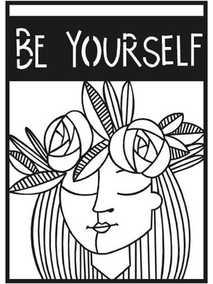 Pirudem Be Yourself Metal Tablo 50 x 70 cm