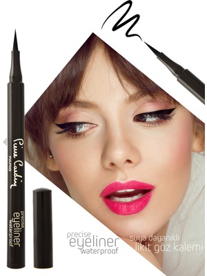 Pierre Cardin Siyah Eyeliner Suya Dayanıklı ve Uzun Süre Kalıcı 1 Adet Kolay Sürüm