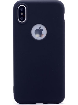 Case Street Apple iPhone X Kılıf Premier Silikon Kılıf Mat Kılıf Siyah
