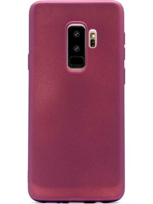Case Street Samsung Galaxy S9 Kılıf Premier Silikon Kılıf Mürdüm