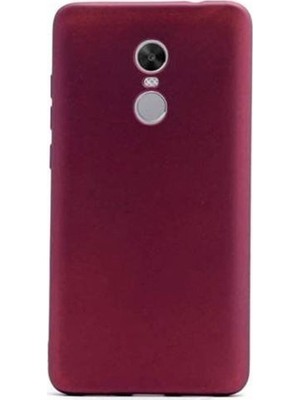 Case Street Xiaomi RedMi 5 Plus Kılıf Premier Silikon Kılıf+Nano Glass Koruma Mürdüm
