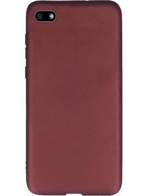 Gpack Huawei Honor 7s Kılıf Premier Silikon Esnek Arka Koruma Mürdüm