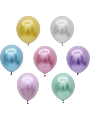 Elite Balon Krom Parlak Mirror Karışık Renk 30 cm * 40 cm 10 Adet