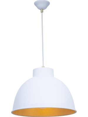 Lambadar Modern Metal Sarkit Avi̇Ze Si̇Yah-Beyaz