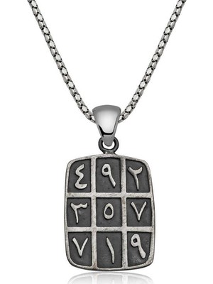 Gumush ​Gümüş Ebced Kolye