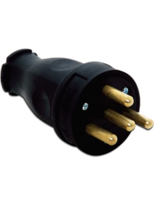Tp Electric 3X25 Kauçuk Düz Fiş