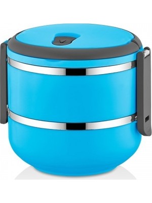 Freshbox Sefer Tası Saklama Kabı 2 Katlı Model 1,50 lt Mavi