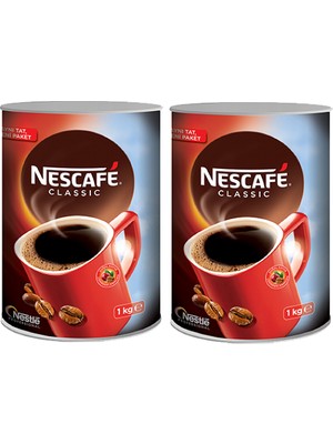 Nescafe Classic 1000 X 2 = 2000 gr Öğütülmüş Kahve İspanya Menşeli Eşsiz Lezzet