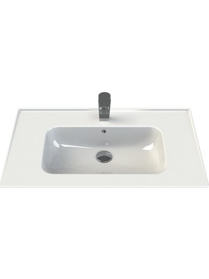 Turkuaz Seramik Blue Etajerli Lavabo 80 x 47 cm