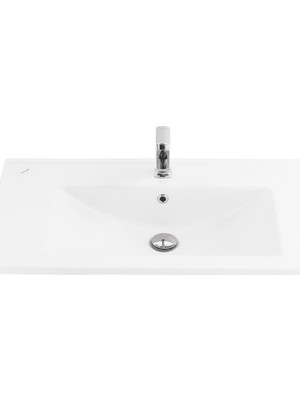 Creavit SU085 Su Etajerli Dolap Uyumlu Lavabo 45X85 cm Beyaz