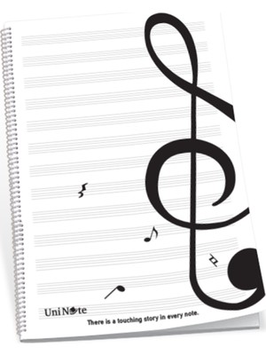 Uninote Müzik Defteri Pp Kapak 30 Yp.