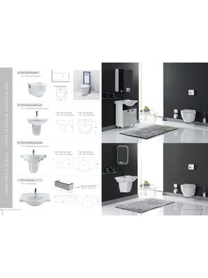 Piramit Seramik Trend 45x55 cm Lavabo