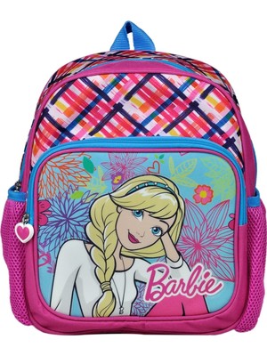 Barbie Simli İki Bölmeli Pembe Anaokulu Çantası - Hakan 96524
