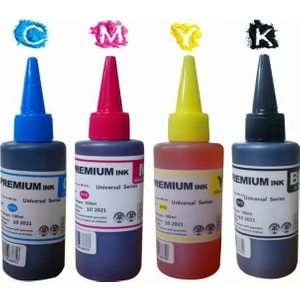 Photo Print Premium®  Epson L310,L355,L365,L382,L386,L455 Uyumlu 4 Renk Kaliteli Mürekkep Seti 4 x 100 ml