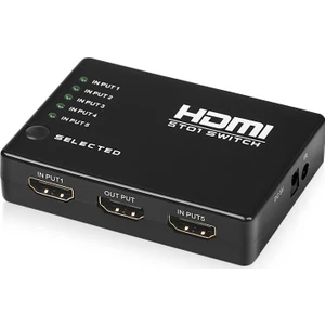 DK HD SW4X1 Full HD 4 Giriş 1 Çıkışlı Uzaktan Kumandalı HDMI Switch (Seçici)